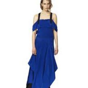 Chic Asymmetrical Blue Dress